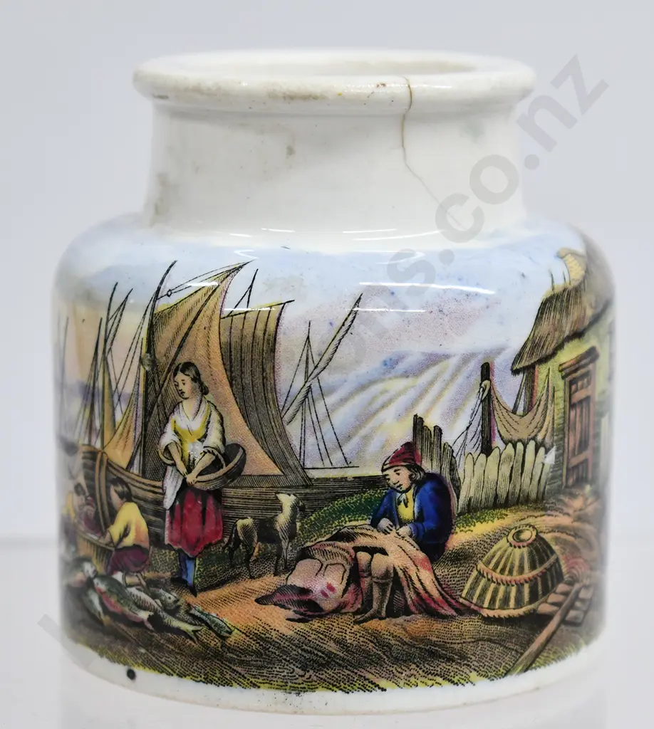 PRATT POT MENDING THE NETS Image 1++