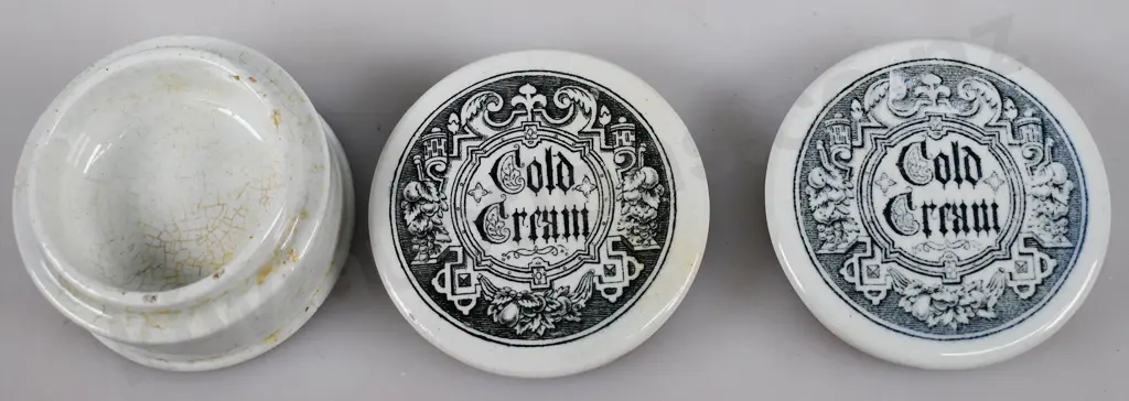 COLD CREAM POT LIDS Image 1++