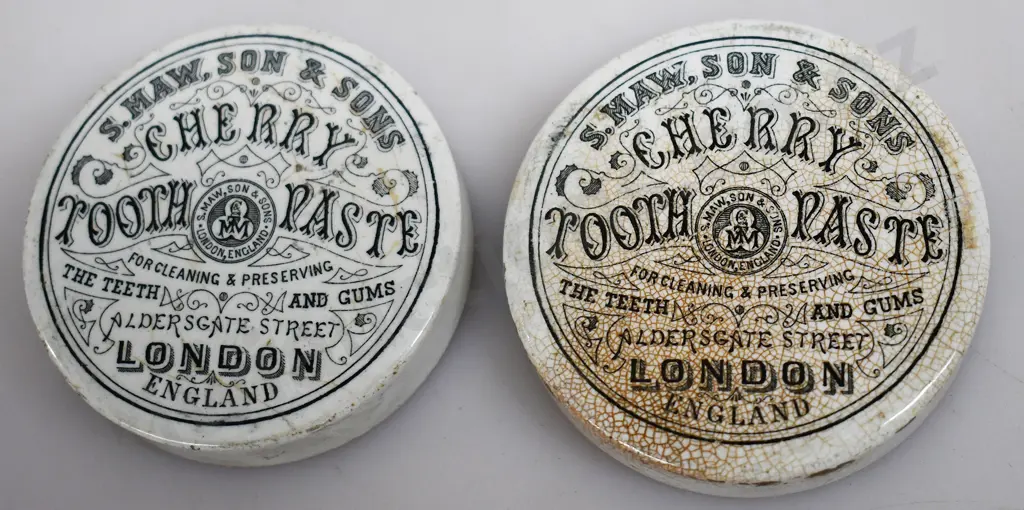 MAWS LONDON TOOTH PASTE POT LIDS Image 1++