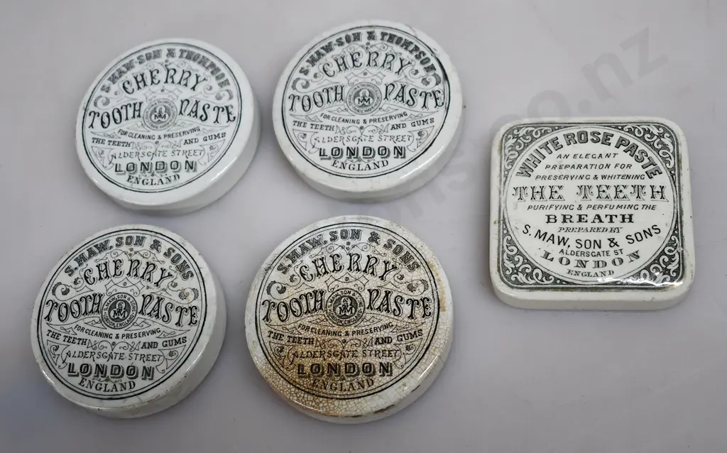 MAWS LONDON TOOTH PASTE POT LIDS Image 1++
