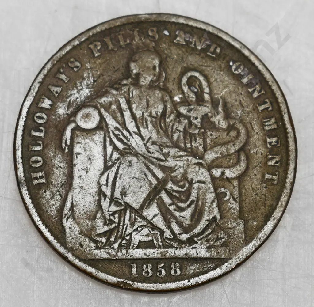 HOLLOWAYS PILLS AND OINTMENT TRADING TOKEN Image 1++