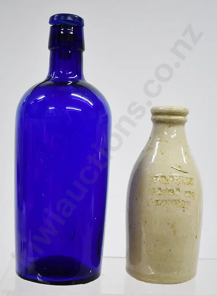 COBALT BLUE CYLINDER, NIXEY STONEWARE Image 1++
