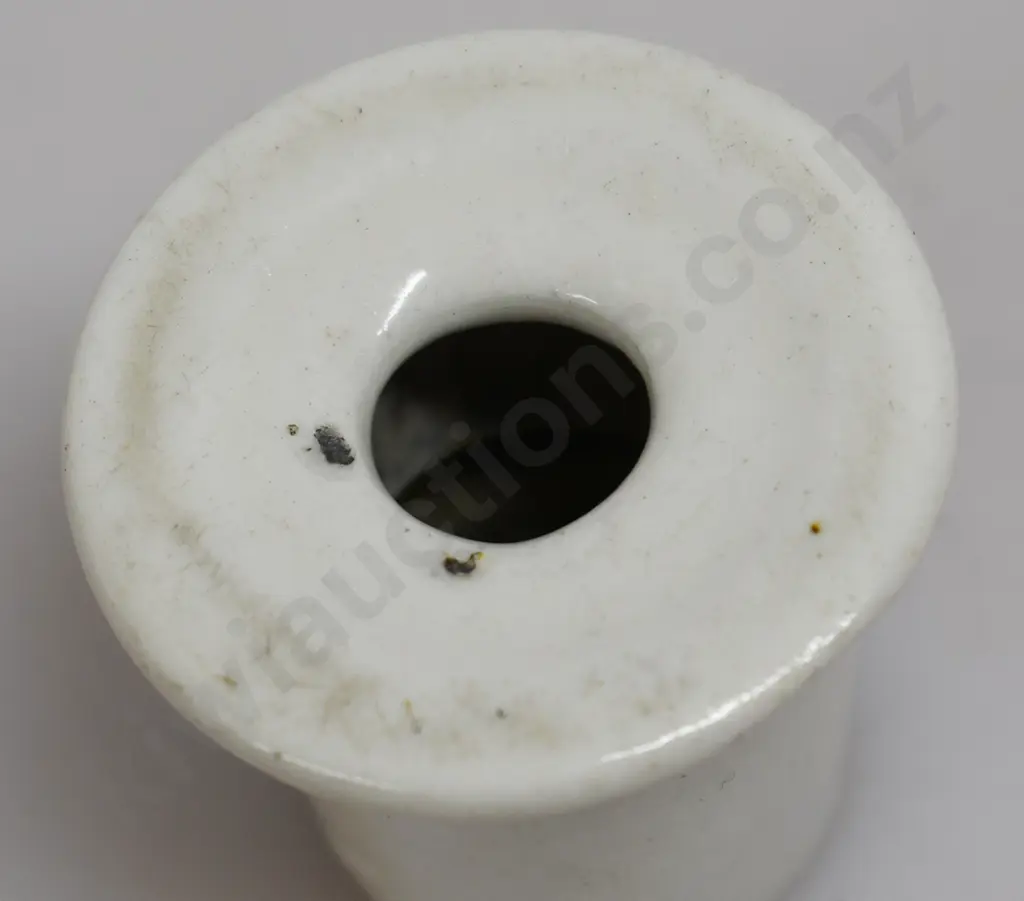 STONEWARE MINIATURE BLACKENING POTS, INKWELL Image 1++