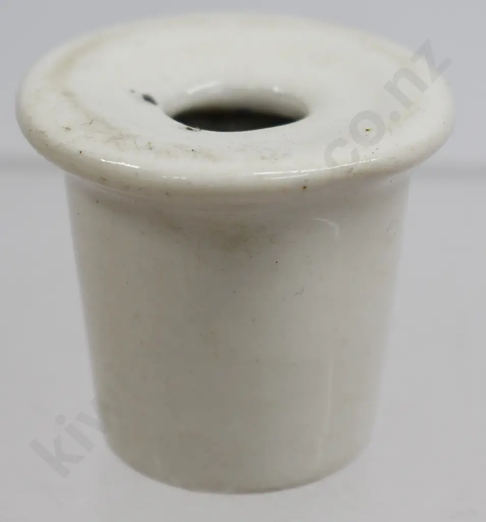 STONEWARE MINIATURE BLACKENING POTS, INKWELL Image 1++