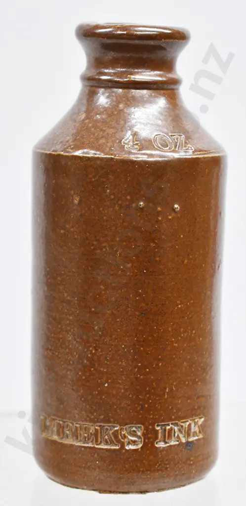 MEEKS INKS (DUNEDIN) STONEWARE BOTTLES Image 1++