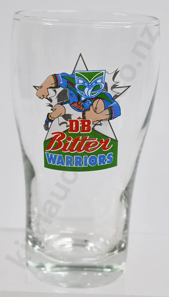 AUCKLAND WARRIORS SET OF 6 BEER GLASSES, ALL BLACKS MICRO MODELS VEHICLE Image 1++