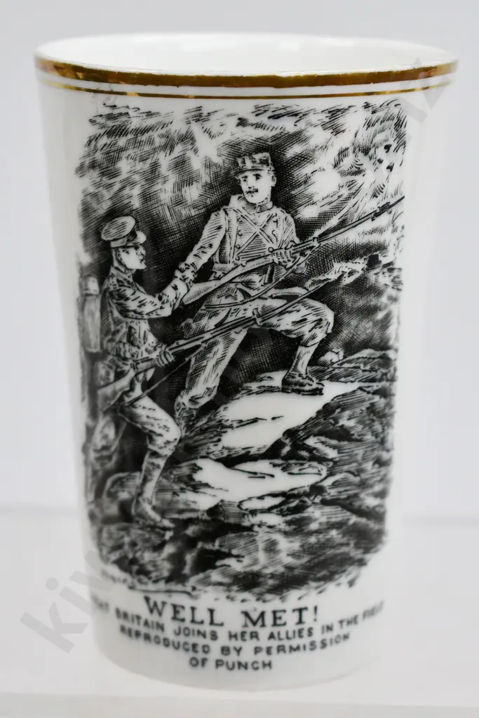 ADVERTISING CERAMIC BEAKER & CUP Image 1++