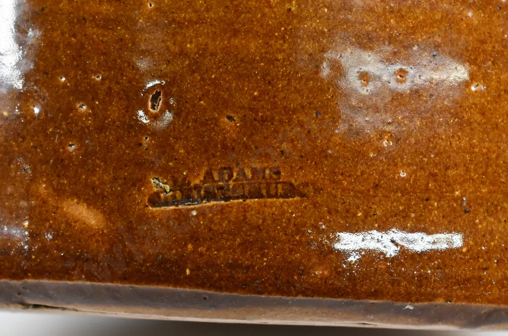LUKE ADAMS LIDDED STORAGE CROCK, 2 GALLON SIZE Image 1++