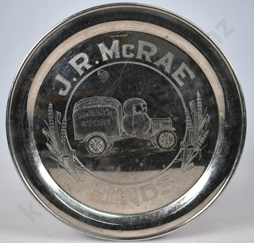 McRAE HINDS ADVERTISING GROCERS TRAY Image 1++