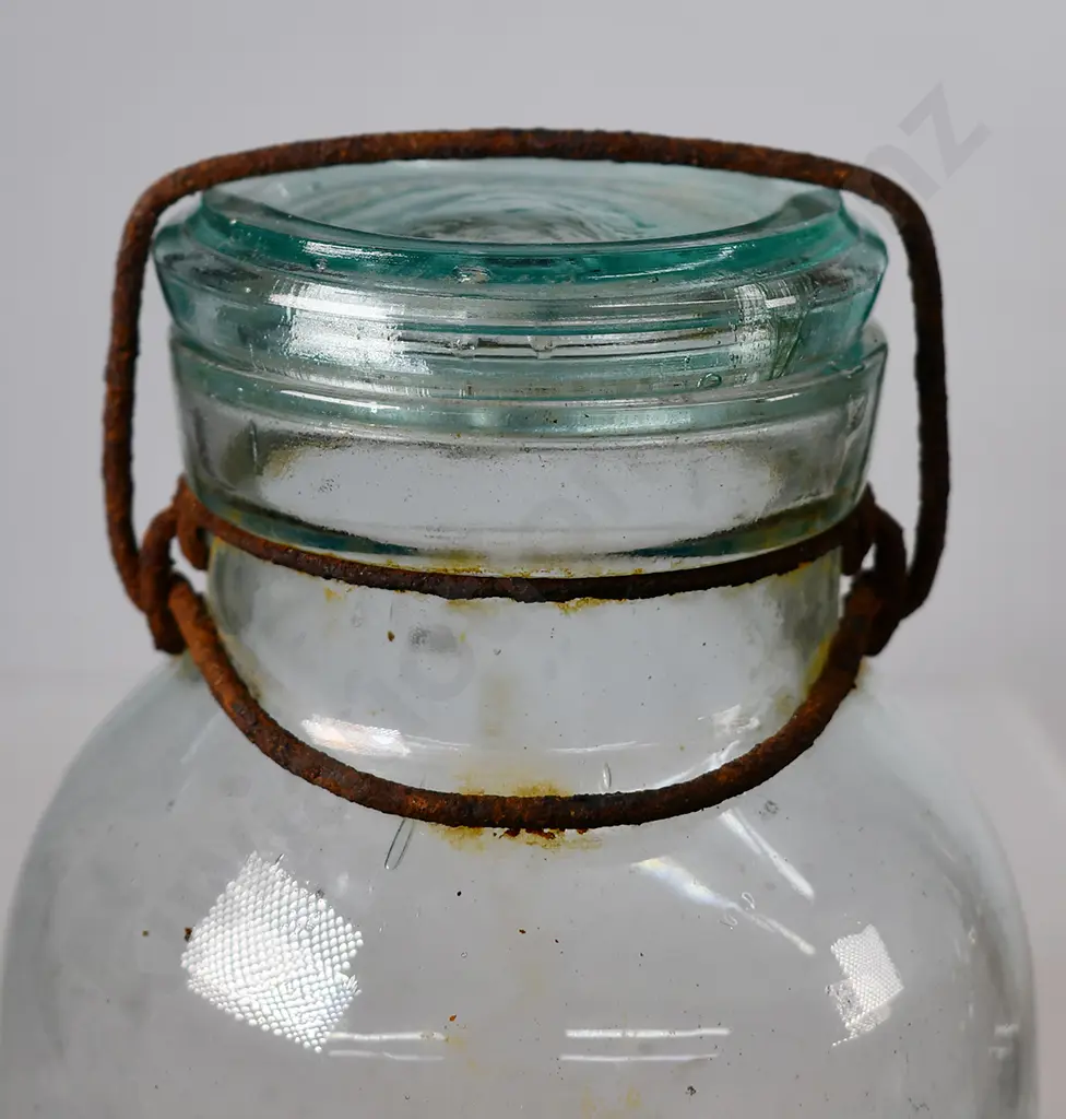 SALAD OIL EXTRA LARGE SIZE, LIGHTNING PRESERVING JAR Image 1++