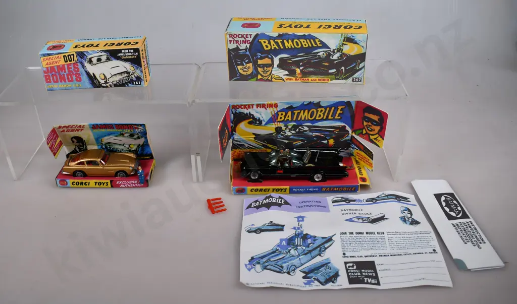 JAMES BOND, BATMOBILE BOXED TOY VEHICLES Image 1++