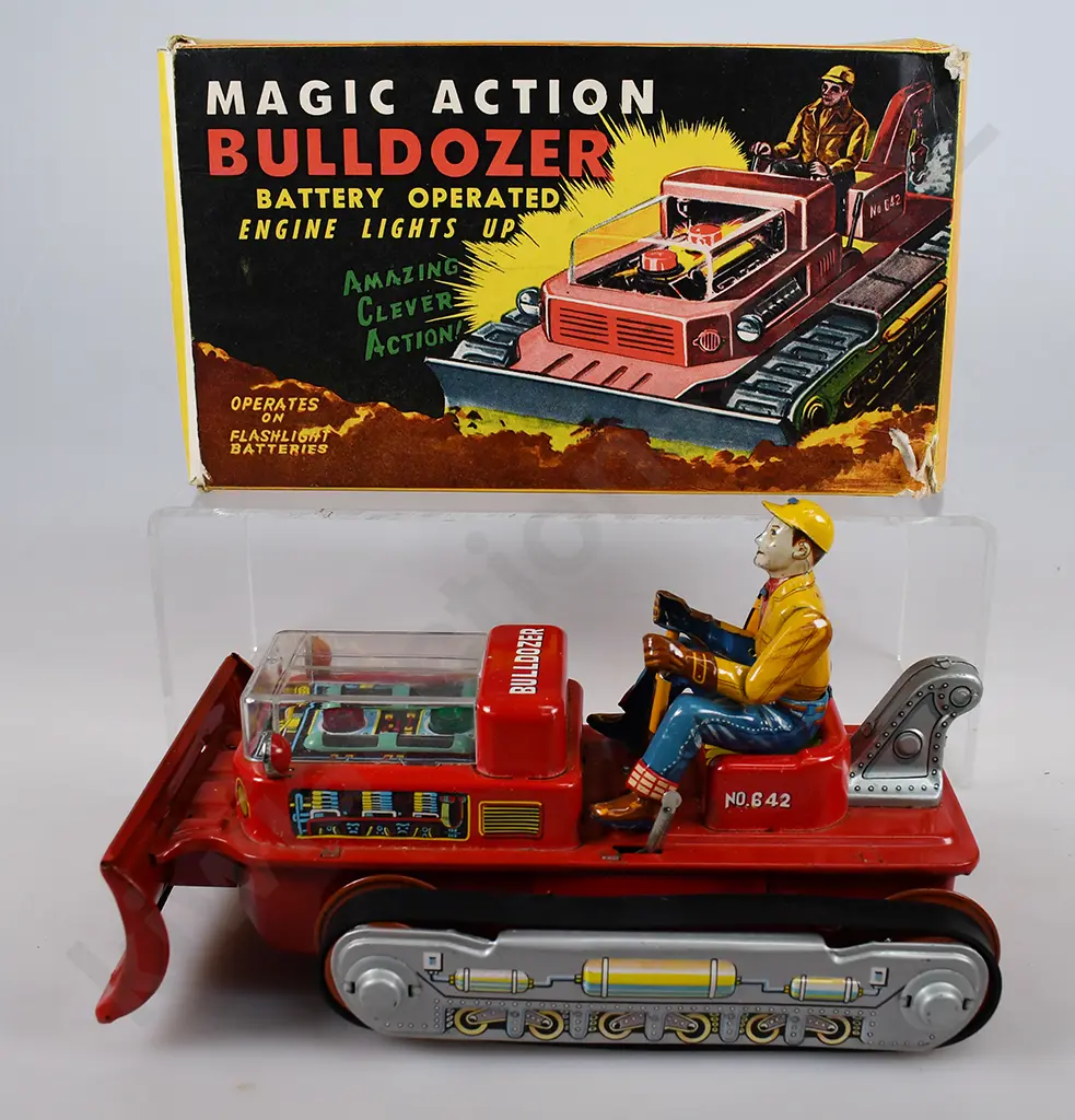 MAGIC ACTION BULLDOZER IN ORIGINAL BOX Image 1++