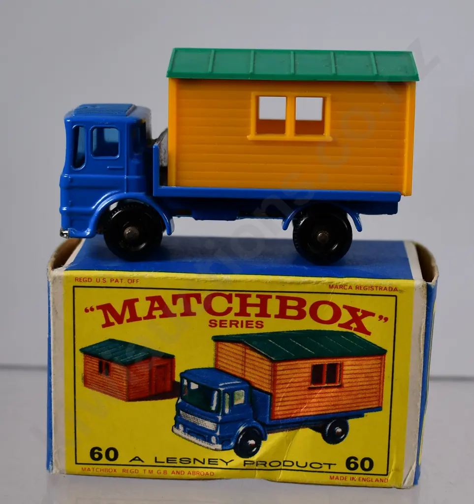 MATCHBOX SERIES TRUCK WITH SITE OFFICE NO. 60 Image 1++