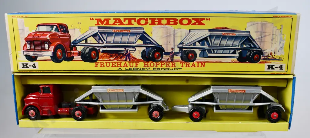 MATCHBOX K-15 FRUEHAUF HOPPER TRAIN Image 1++