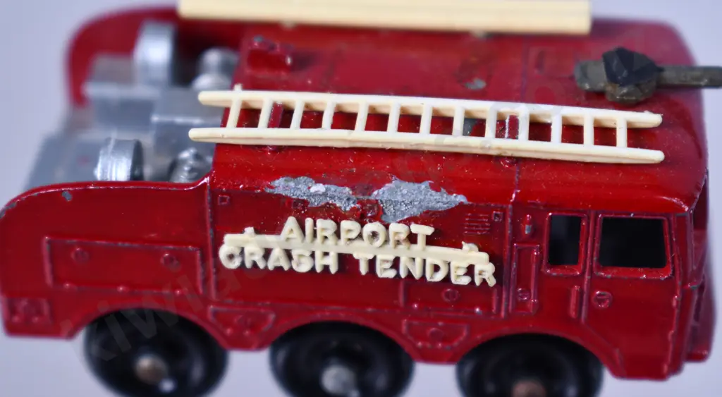MATCHBOX SERIES TRUCKS, VAN, CRASH TENDER BOXED Image 1++