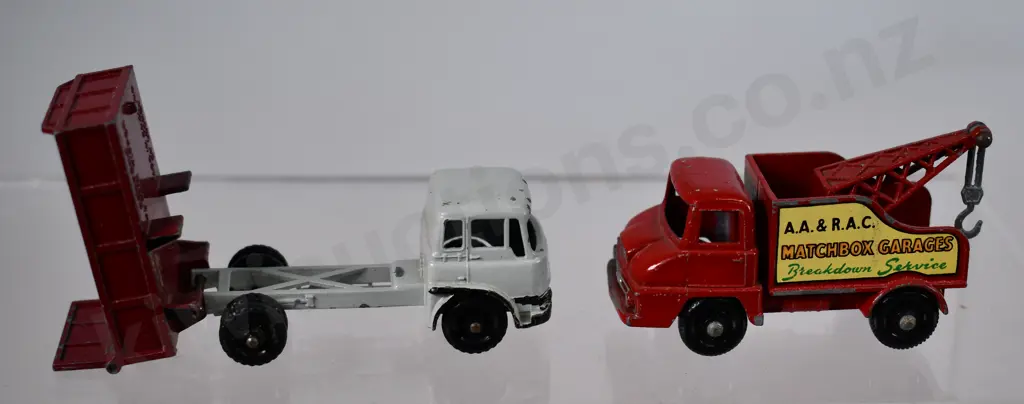 MATCHBOX SERIES TRUCKS, VAN, CRASH TENDER BOXED Image 1++