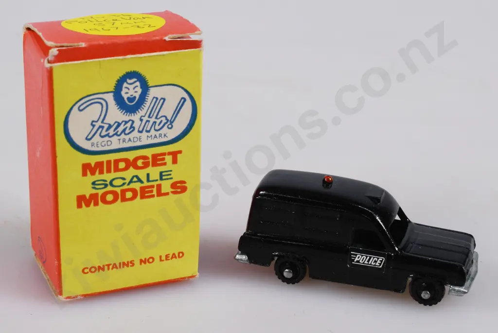FUN HO MIDGET POLICE VAN, NO 36, BOXED Image 1++