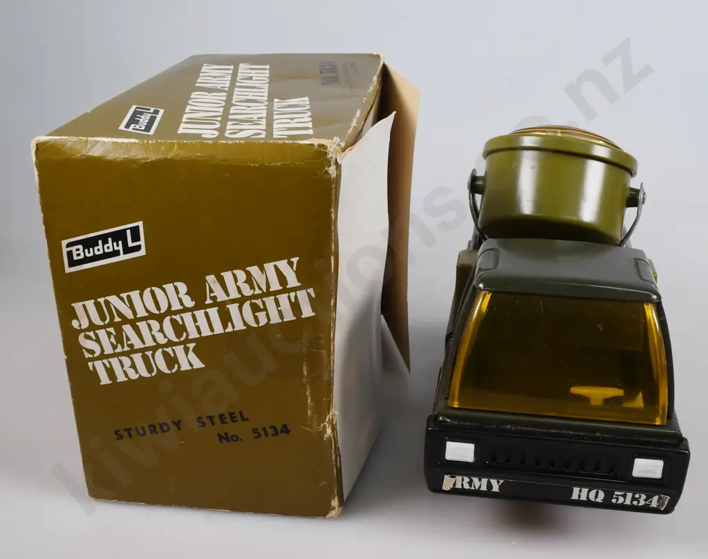BUDDY L JUNIOR ARMY SEARCHLIGHT TRUCK Image 1++