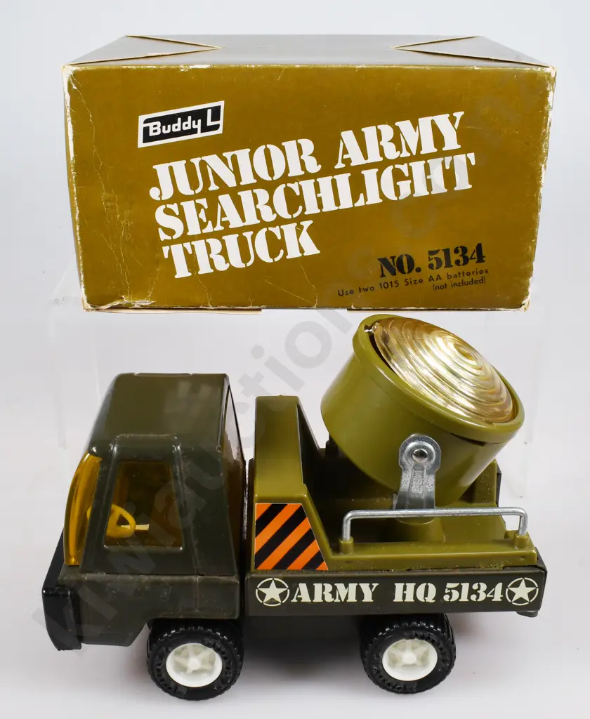 BUDDY L JUNIOR ARMY SEARCHLIGHT TRUCK Image 1++