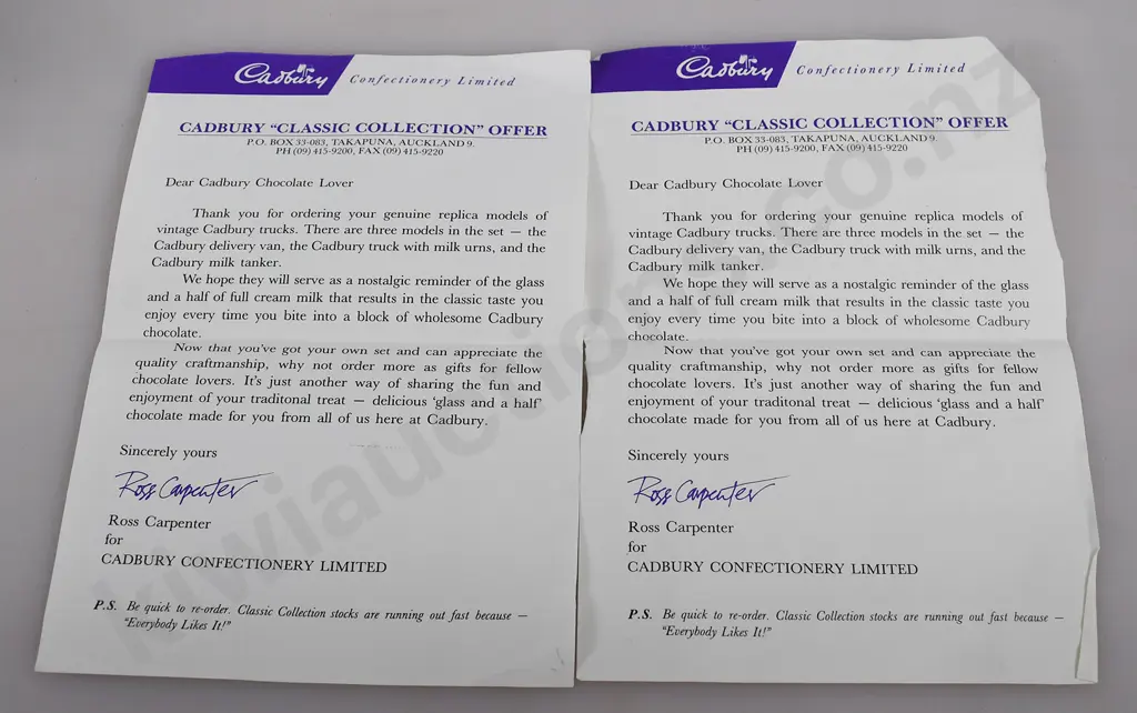 CADBURY BOXED MODEL TRUCKS Image 1++
