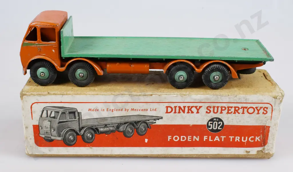 DINKY SUPERTOYS FODEN FLAT TRUCK IN ORIGINAL BOX, NO 502 Image 1++