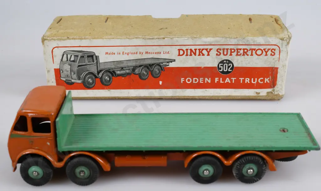 DINKY SUPERTOYS FODEN FLAT TRUCK IN ORIGINAL BOX, NO 502 Image 1++