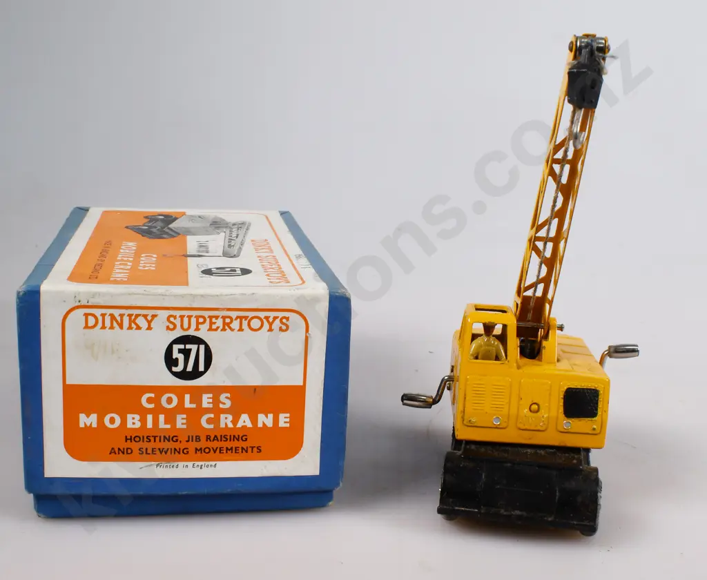 DINKY SUPERTOYS COLES MOBILE CRANE IN ORIGINAL BOX NO. 571 Image 1++