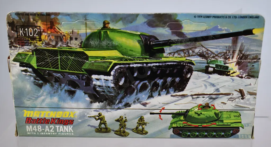 MATCHBOX BATTLE KINGS K-102 M48-A2 Image 1++