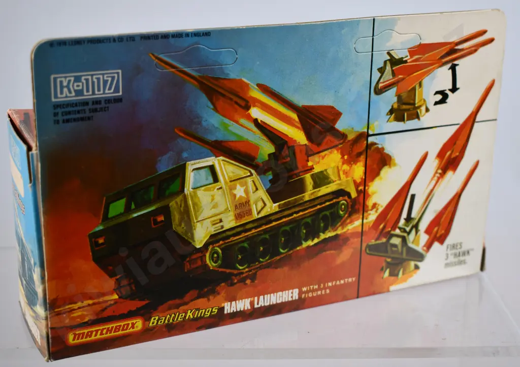 MATCHBOX BATTLE KINGS K-117 HAWK MISSLE LAUNCHER Image 1++