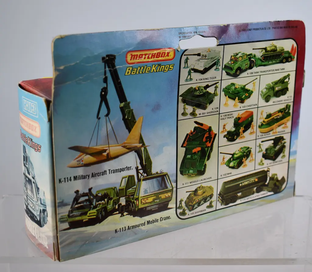 MATCHBOX BATTLE KINGS K-113 ARMOURED MOBILE CRANE Image 1++