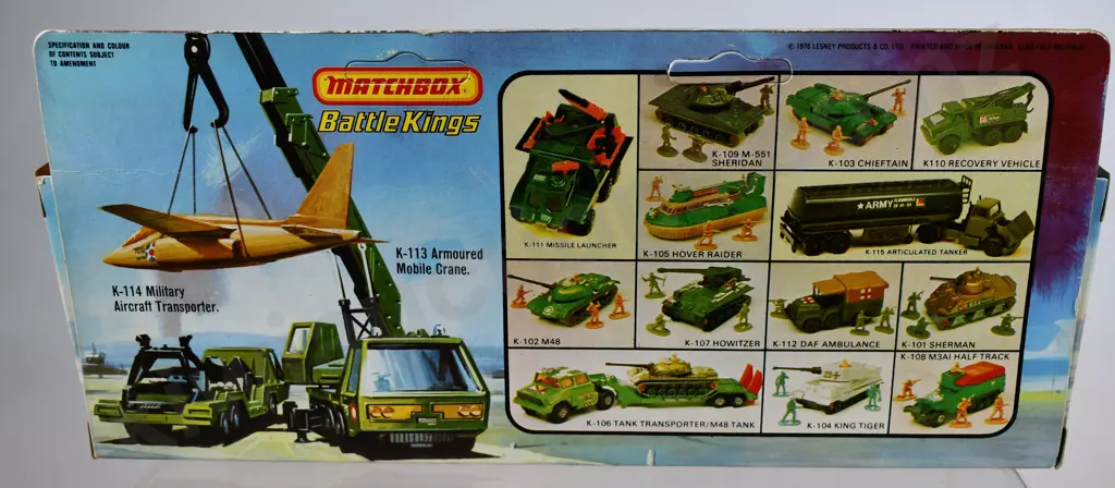 MATCHBOX BATTLE KINGS K-116 ARTILLERY TRUCK & FIELD GUN Image 1++