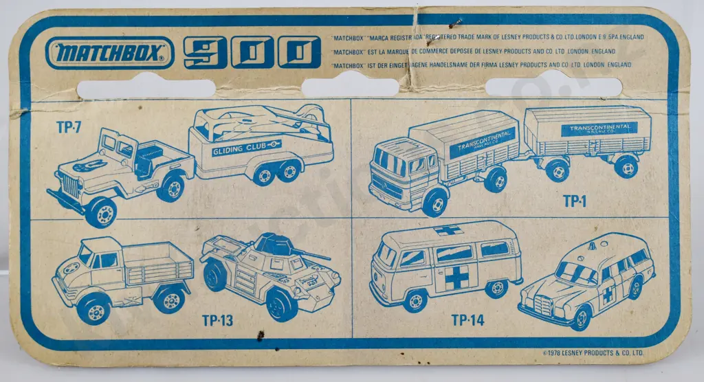 MATCHBOX 900 TP-11 ARMY, MOTORCYCLE, OFF-ROAD JEEP Image 1++