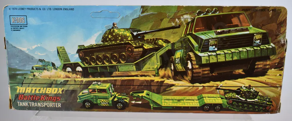 MATCHBOX BATTLE KINGS K-106 TANK TRANSPORTER Image 1++