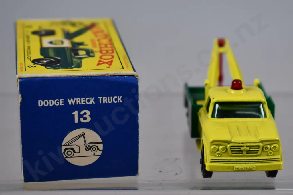 MATCHBOX DODGE WRECK TRUCK NO. 13 Image 1++