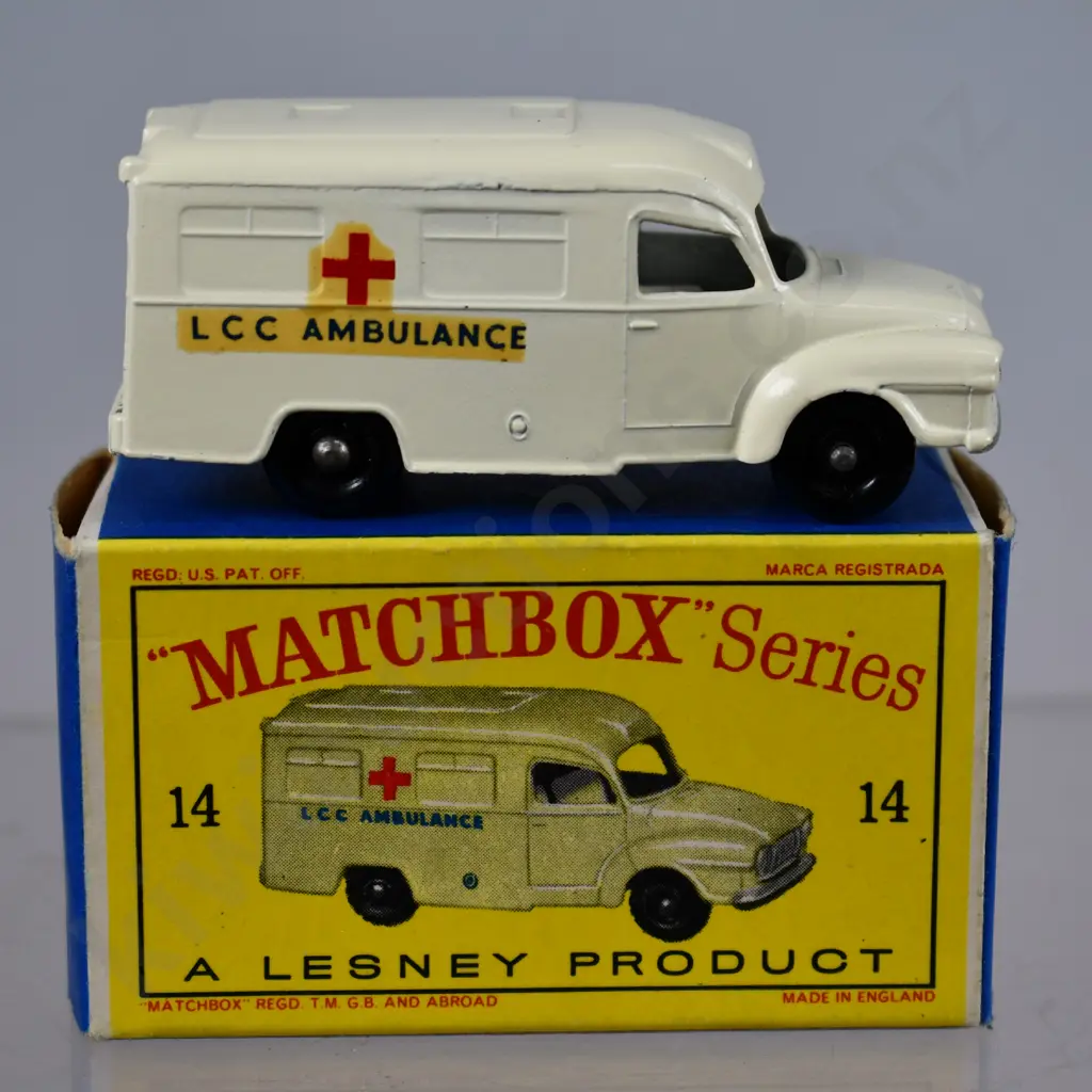 MATCHBOX LOMAS AMBULANCE TRUCK NO. 14 Image 1++