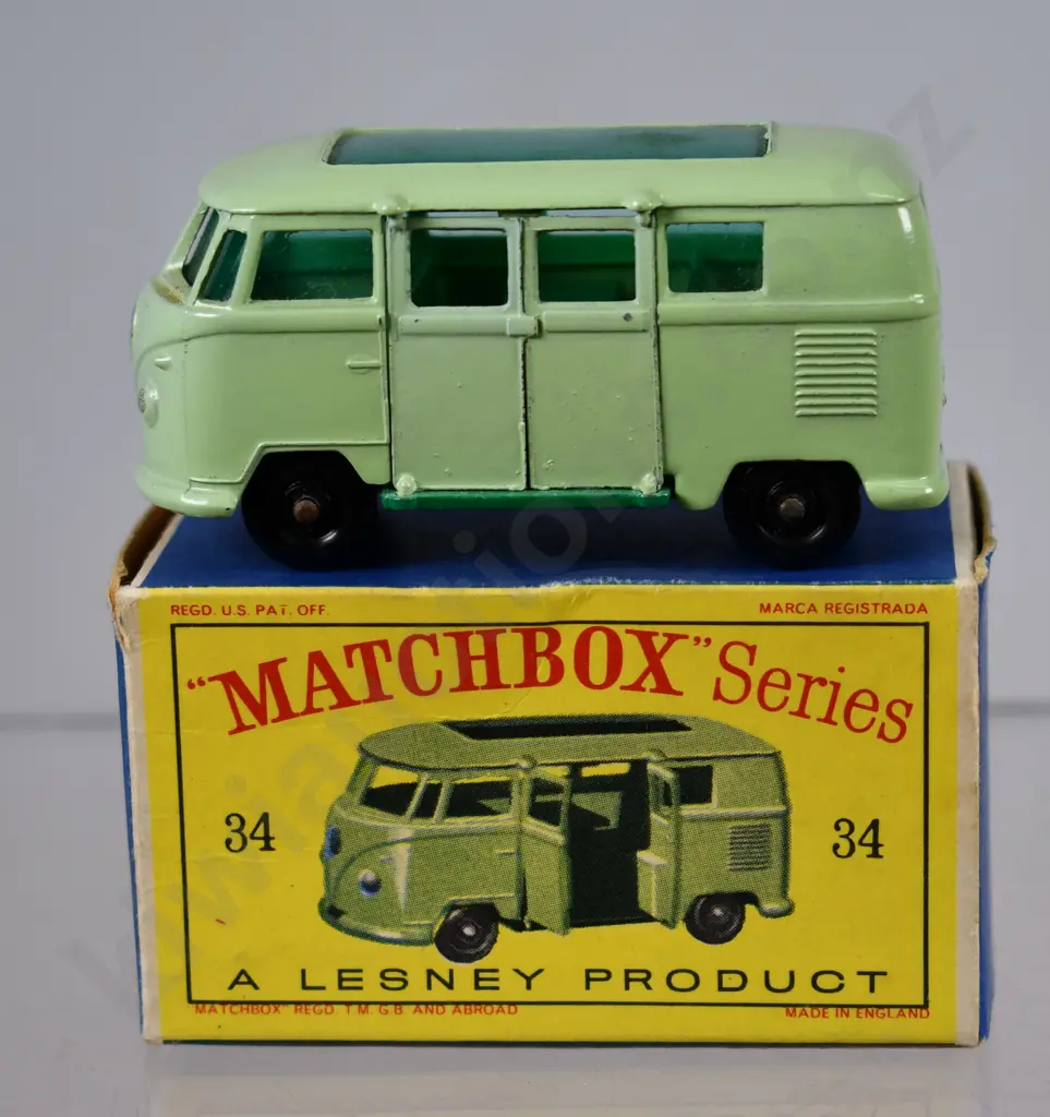 MATCHBOX SERIES VOLKSWAGEN CAMPING CAR NO. 34 Image 1++