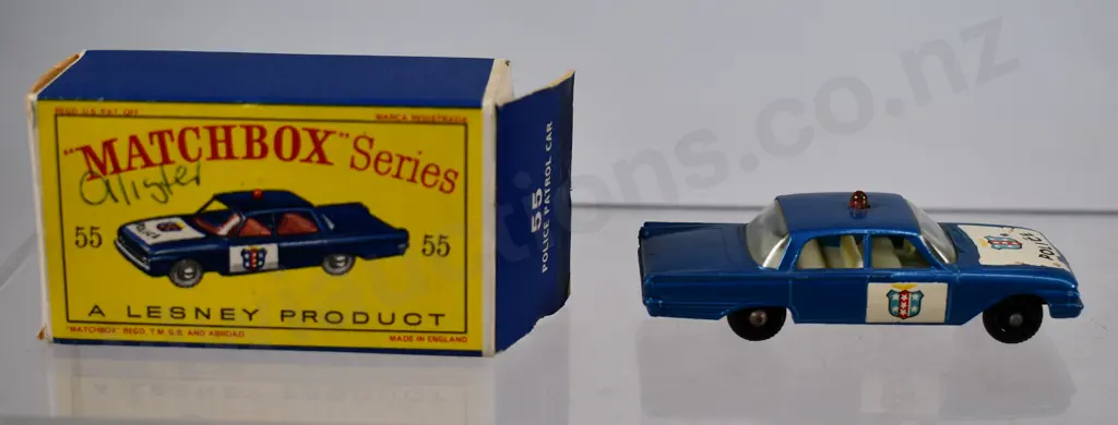 MATCHBOX SERIES POLICE PATROL CAR NO. 55 Image 1++