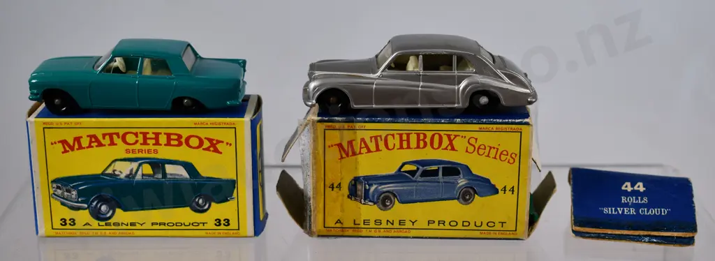 MATCHBOX SERIES FORD ZEPHYR, ROLLS SILVER CLOUD, BOXED Image 1++