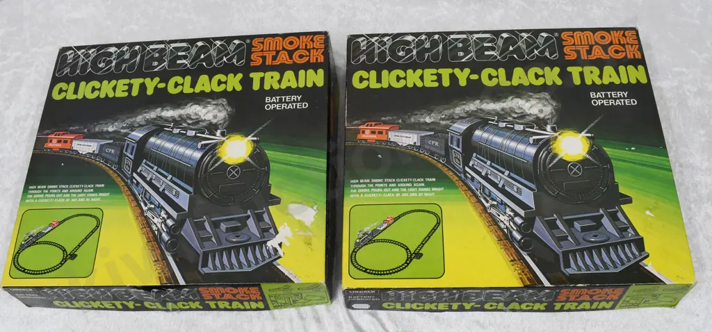 BOXED LINCOLN INTERNATIONAL TOYS, CLICKETY-CLACK TRAIN, BIG RIG CHASE Image 1++