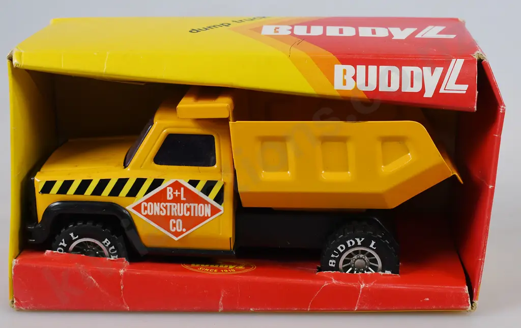BUDDY L JUNIOR FIRE EMERGENCY & DUMP TRUCK Image 1++