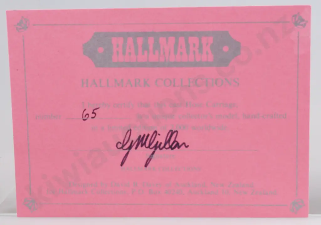 HALLMARK COLLECTIONS 1902 HOSE CARRIAGE Image 1++