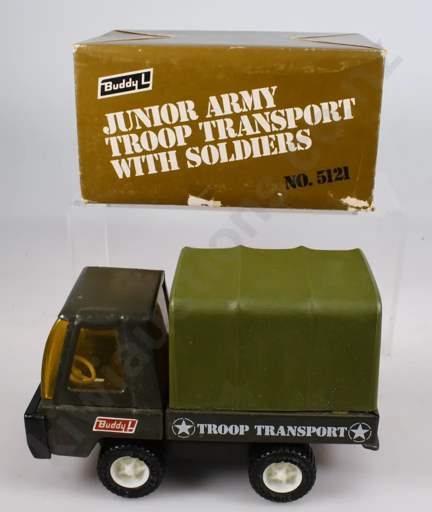 BUDDY L JUNIOR ARMY TROOP TRANSPORTER Image 1++