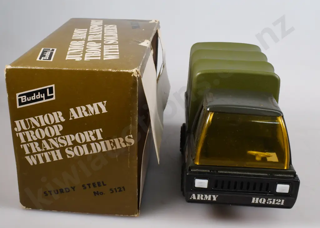 BUDDY L JUNIOR ARMY TROOP TRANSPORTER Image 1++
