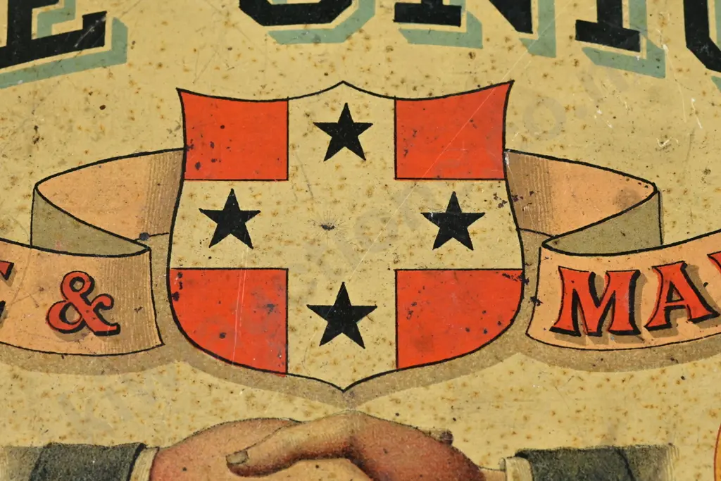 THE UNION FIRE & MARINE INSURANCE PRINTED TIN SIGN Image 1++