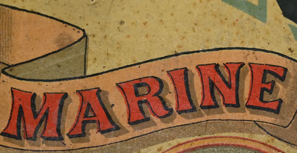 THE UNION FIRE & MARINE INSURANCE PRINTED TIN SIGN Image 1++