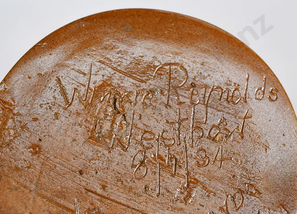 WAIMANGAROA COLONIAL POTTERY VASE, WINMERE REYNOLDS WESTPORT Image 1++