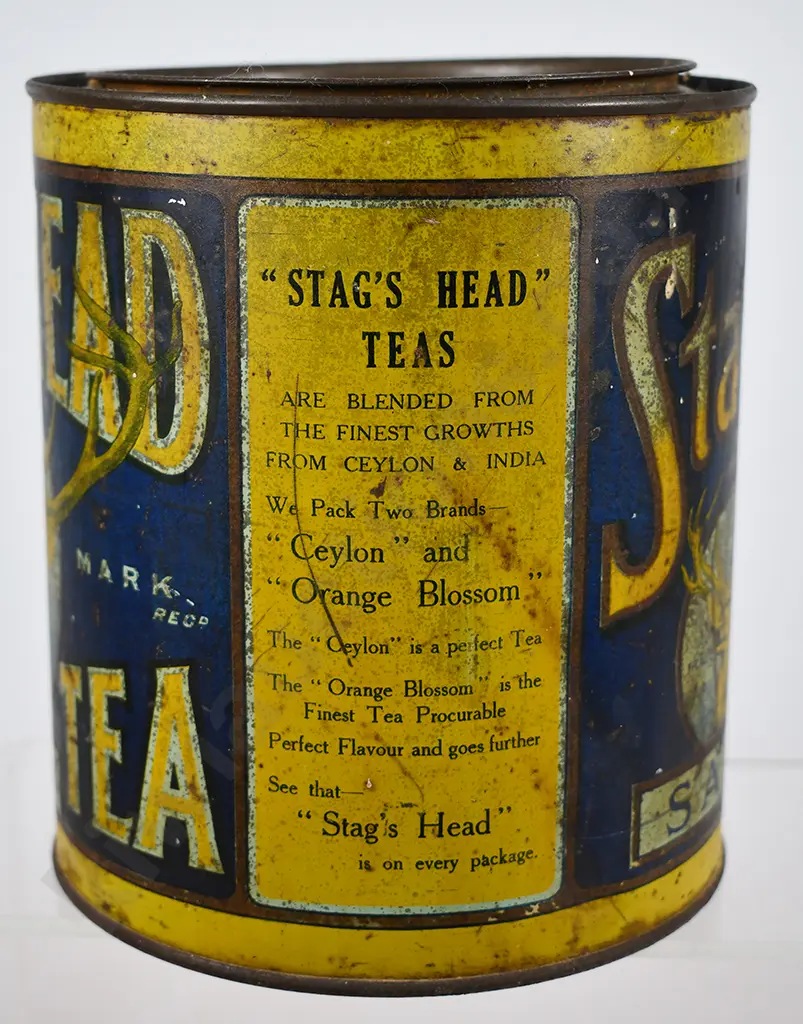 STAGS HEAD CEYLON TEA TIN Image 1++
