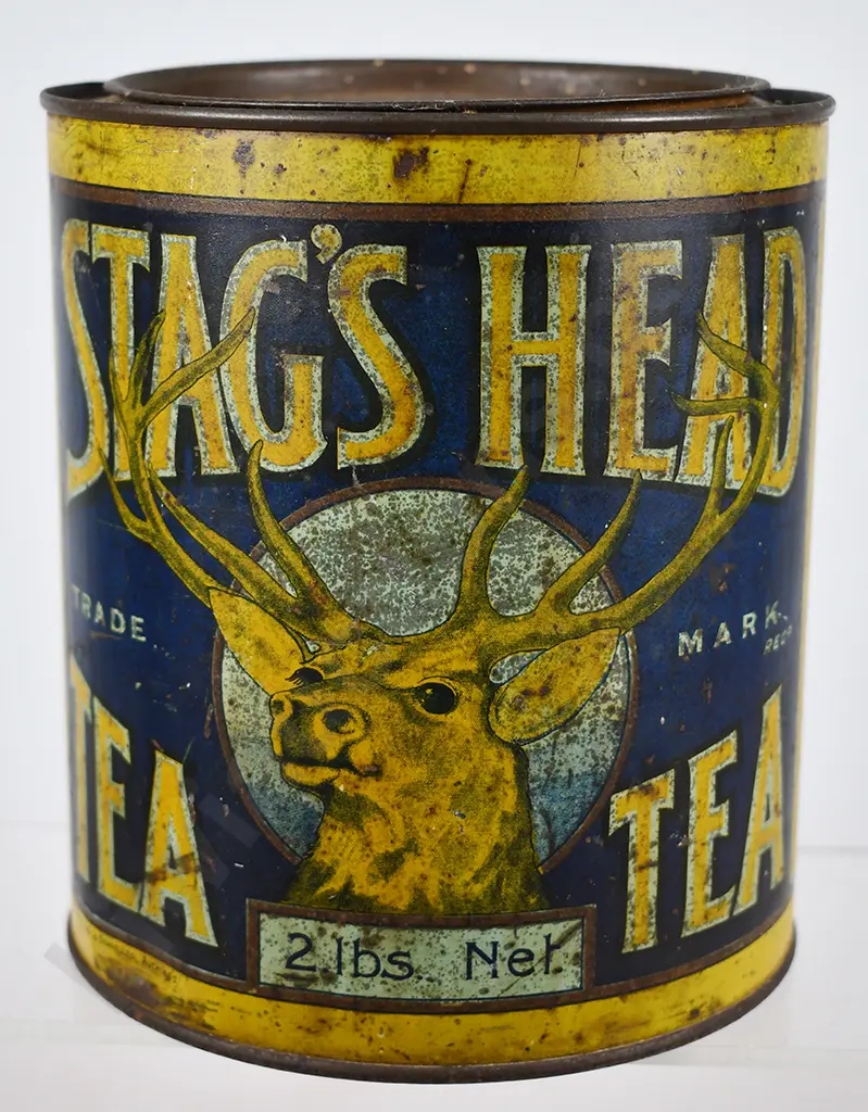 STAGS HEAD CEYLON TEA TIN Image 1++