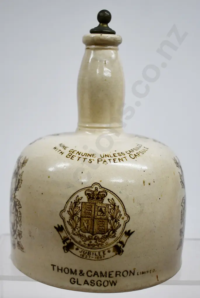 MY QUEEN STONEWARE WHISKY JUG Image 1++