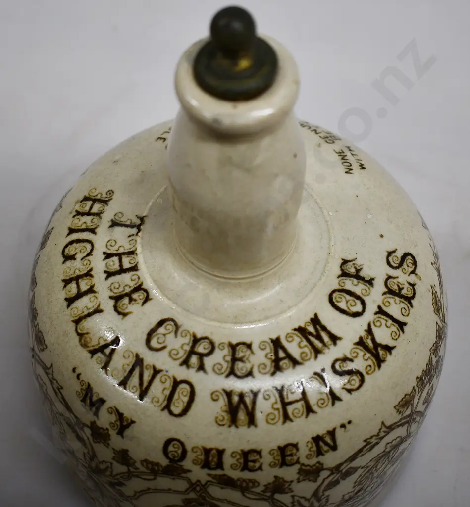 MY QUEEN STONEWARE WHISKY JUG Image 1++